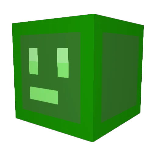 Crainty Minecraft avatar head, 3D render