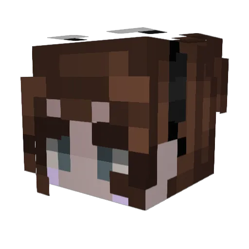 Craisinss Minecraft avatar head, 3D render