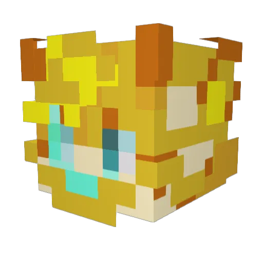 Craker2022 Minecraft avatar head, 3D render
