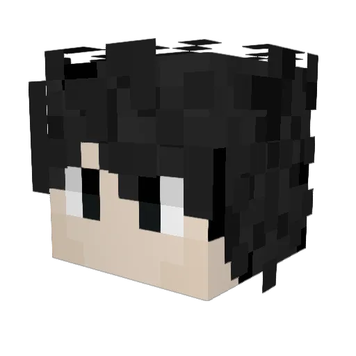 Crakify Minecraft avatar head, 3D render