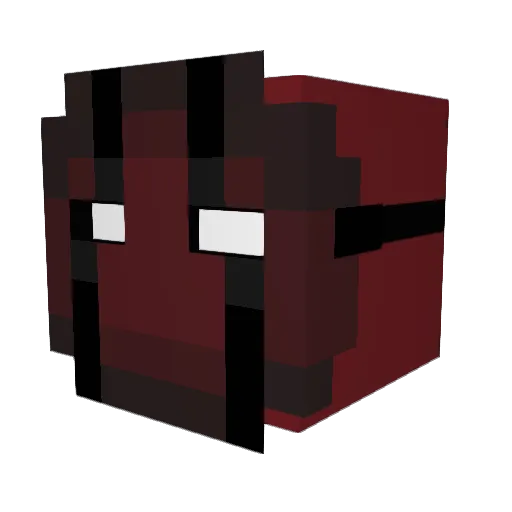 Crakzy Minecraft avatar head, 3D render