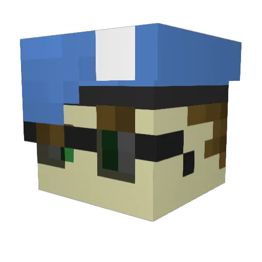 Cral_Sigen Minecraft avatar head, 3D render