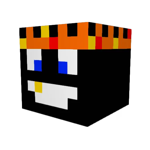 Cram72 Minecraft avatar head, 3D render
