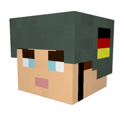 Cramer217 Minecraft avatar head, 3D render
