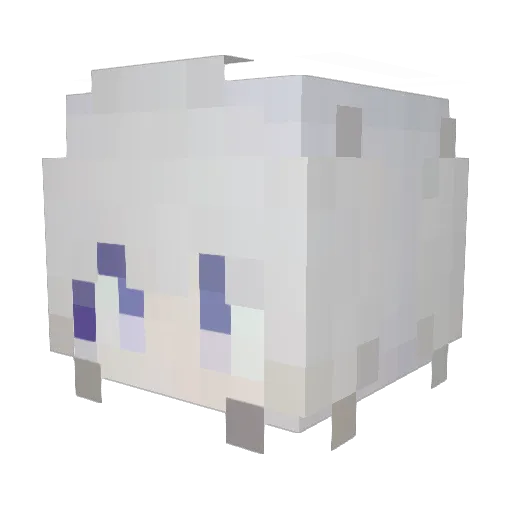 Crane233 Minecraft avatar head, 3D render