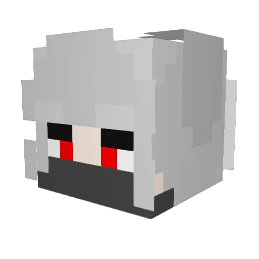Crane_9041 Minecraft avatar head, 3D render