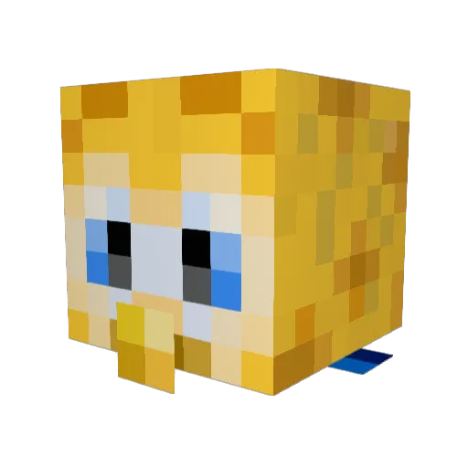 Craneage Minecraft avatar head, 3D render