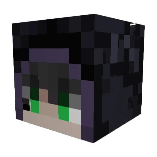 Cranelos Minecraft avatar head, 3D render