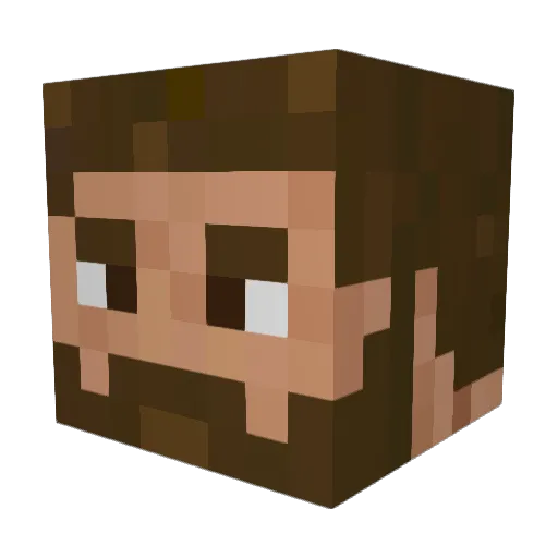 Craneus Minecraft avatar head, 3D render