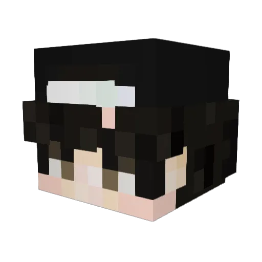 Cranex Minecraft avatar head, 3D render