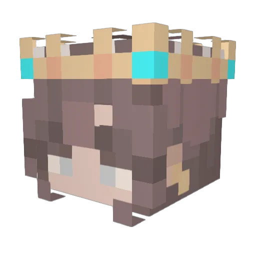 Cranies Minecraft avatar head, 3D render