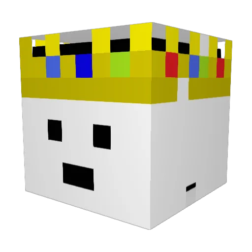 Crank27 Minecraft avatar head, 3D render