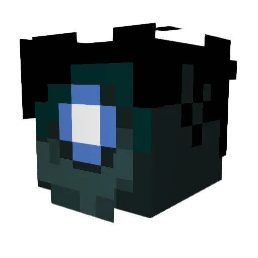 CrankMyCraft Minecraft avatar head, 3D render