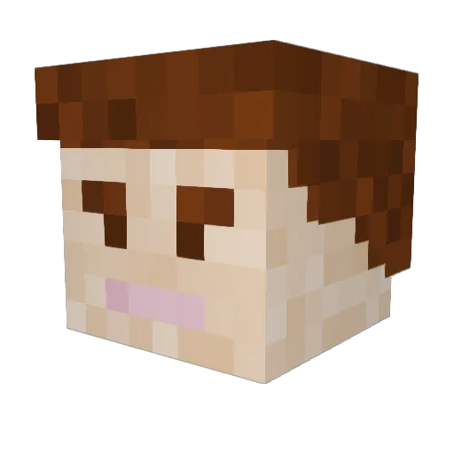 CrankierOwl Minecraft avatar head, 3D render