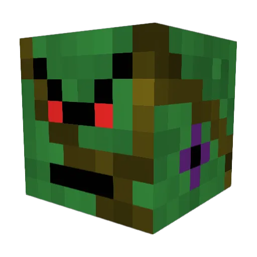 Cranky_Flower Minecraft avatar head, 3D render