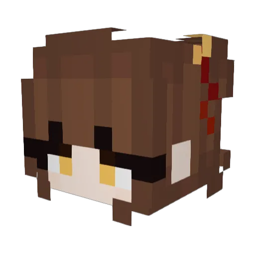 Craotya12 Minecraft avatar head, 3D render