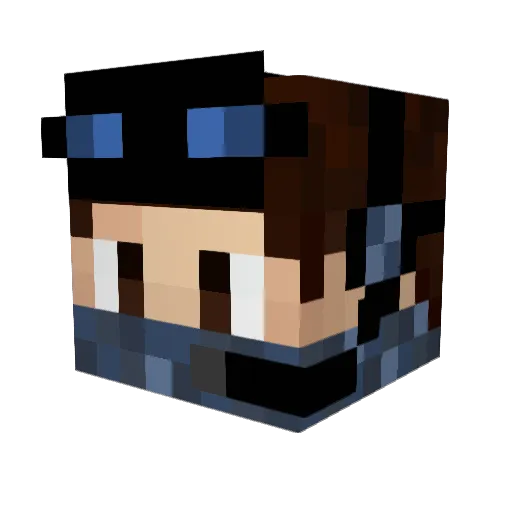 Crasch99 Minecraft avatar head, 3D render