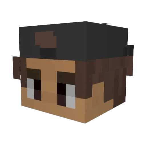 Crash0318 Minecraft avatar head, 3D render