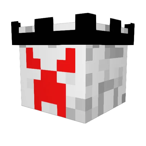 CrashBomber Minecraft avatar head, 3D render