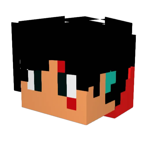 CrashGameplay123 Minecraft avatar head, 3D render