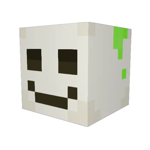 Crasher07 Minecraft avatar head, 3D render