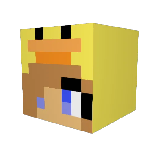 Crashley75 Minecraft avatar head, 3D render