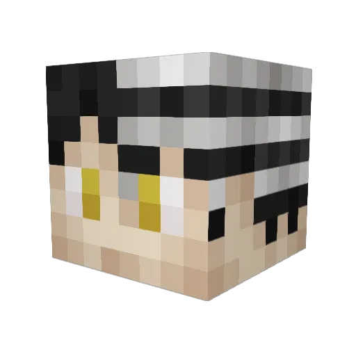 Crasi93 Minecraft avatar head, 3D render