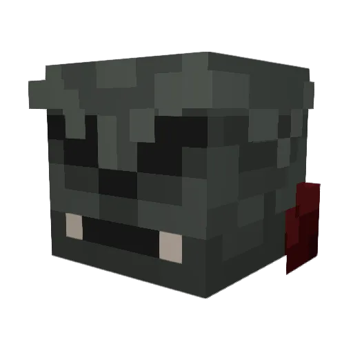 Crasmanz Minecraft avatar head, 3D render
