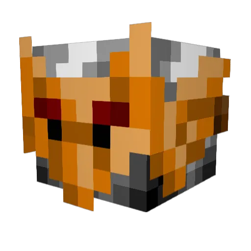 CrassBrass Minecraft avatar head, 3D render
