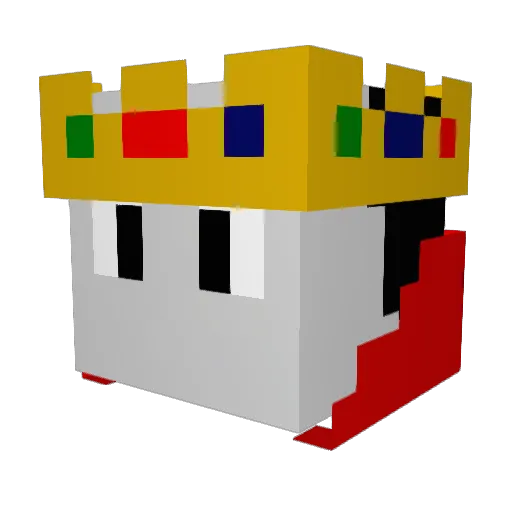 CrativeMind14 Minecraft avatar head, 3D render