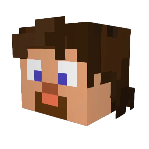 CravenOrca Minecraft avatar head, 3D render