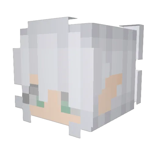 CravingWolf36 Minecraft avatar head, 3D render
