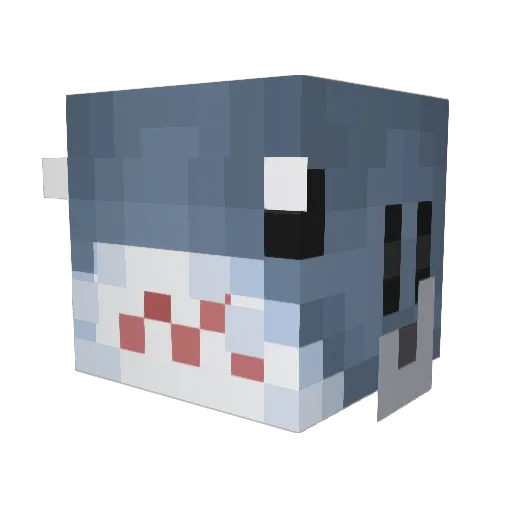 Cravx Minecraft avatar head, 3D render