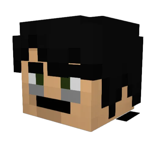 Craw4d4 Minecraft avatar head, 3D render