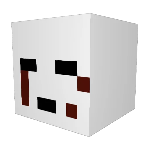 CrawMaker Minecraft avatar head, 3D render