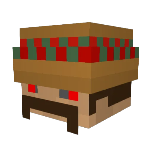 Crawdaddy60 Minecraft avatar head, 3D render