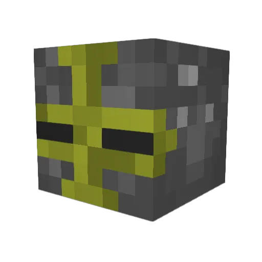 Craxxle Minecraft avatar head, 3D render