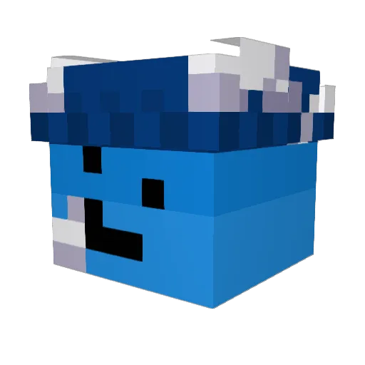 Craxzeyy Minecraft avatar head, 3D render