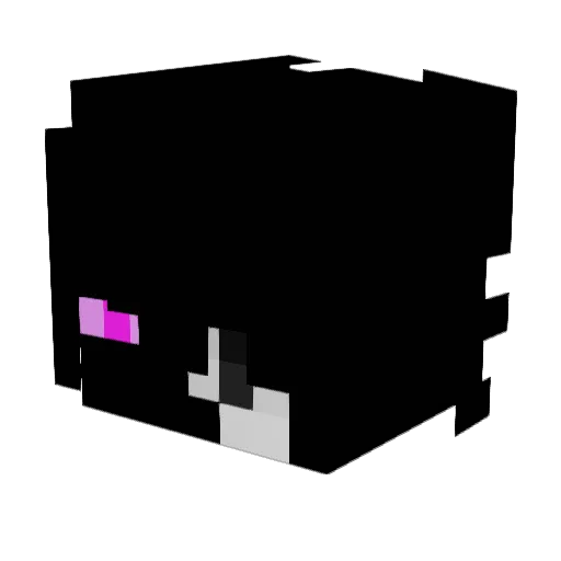 Craxzx Minecraft avatar head, 3D render