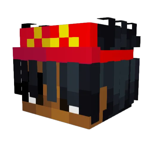 Cray0u Minecraft avatar head, 3D render