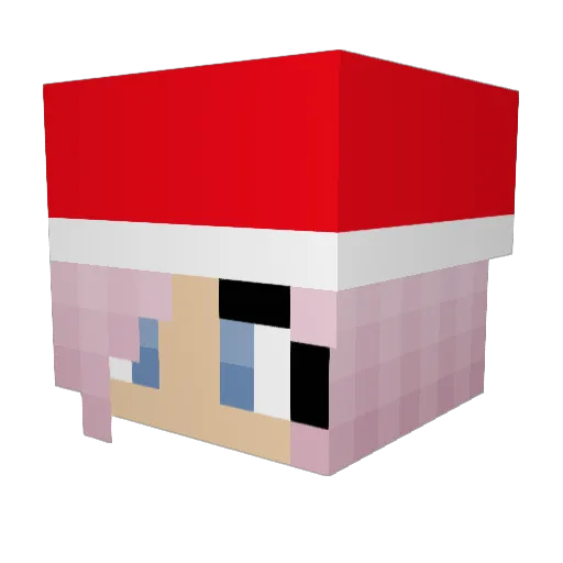 CrayCrayPlays Minecraft avatar head, 3D render
