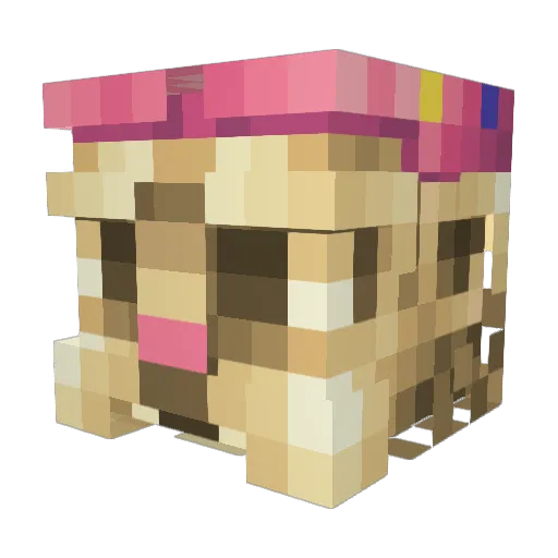Cray_fish7 Minecraft avatar head, 3D render