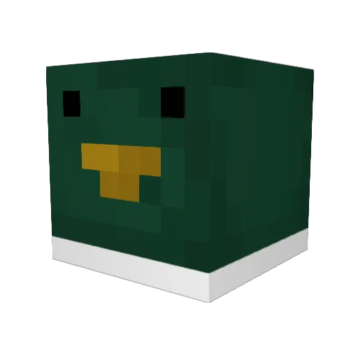 CrayonCranium Minecraft avatar head, 3D render