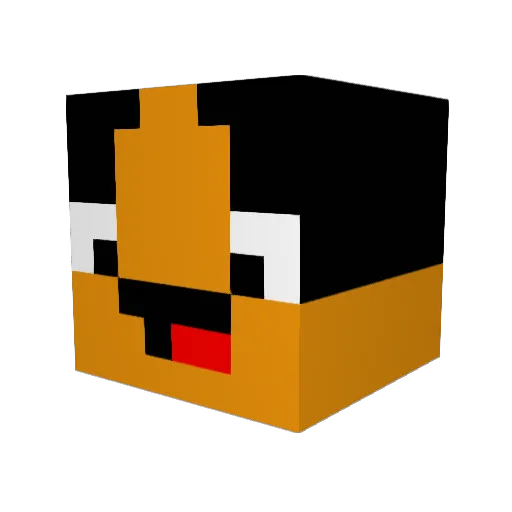 CrayonMasticator Minecraft avatar head, 3D render