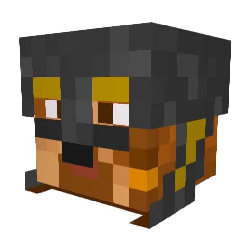 CrayonMuncher Minecraft avatar head, 3D render