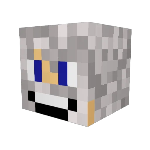 Crayton69 Minecraft avatar head, 3D render