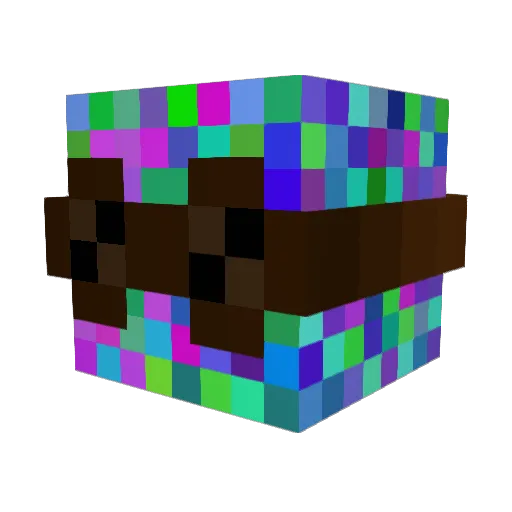 Crayvine Minecraft avatar head, 3D render