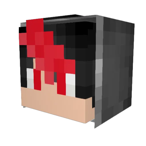 CrayzGame Minecraft avatar head, 3D render