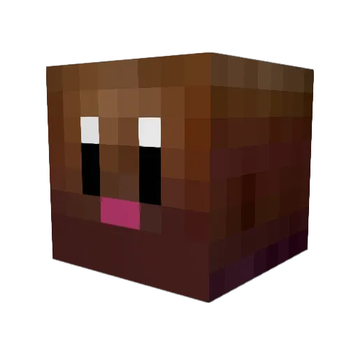 Crayzeetyger Minecraft avatar head, 3D render
