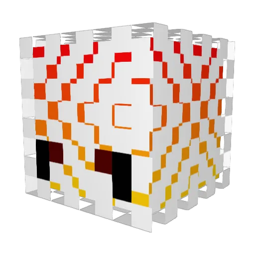 Crayzy_eyez Minecraft avatar head, 3D render